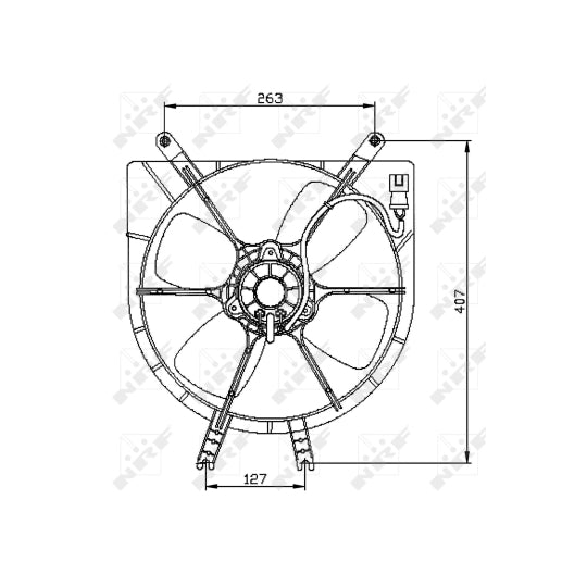 Nrf Fan, radiator to suit Honda