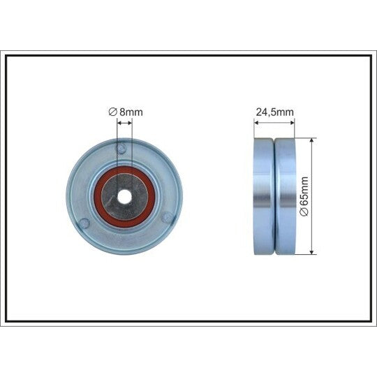 Caffaro Deflection/Guide Pulley, v-ribbed belt to suit Audi, VW, Seat