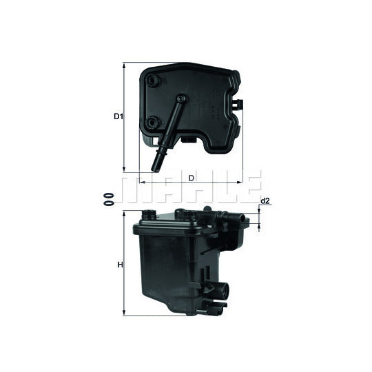 Mahle Fuel filter to suit Ford, Mazda, BMW