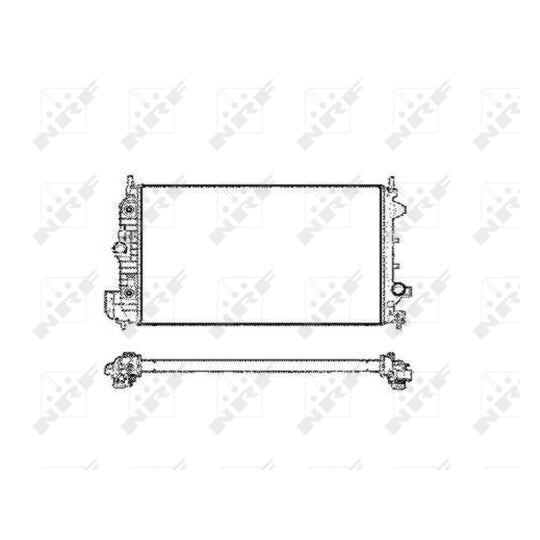 Nrf Radiator, engine cooling to suit Fiat, Opel, Vauxhall