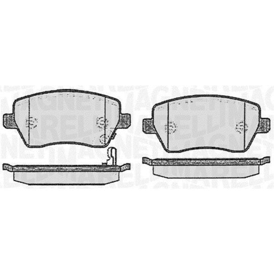 Magneti Marelli Brake Pad Set, disc brake to suit Chevrolet, Renault, Suzuki
