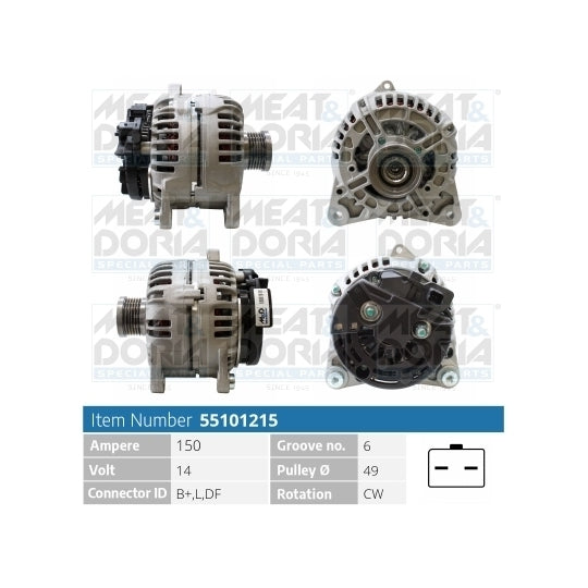 Meat & Doria Alternator to suit Renault