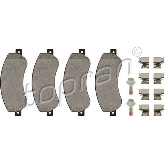 Topran 113 812 Brake Pad Set, disc brake to suit Audi, VW, Cupra