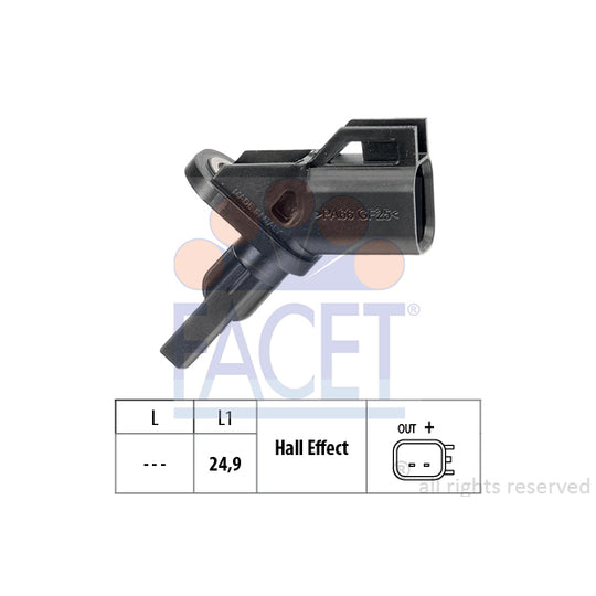 Facet Sensor, wheel speed to suit Ford, Mazda, Hitachi