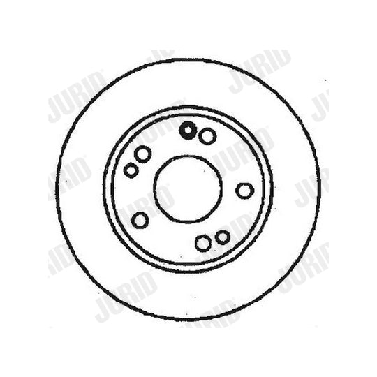 Jurid Brake Disc to suit Mercedes-Benz