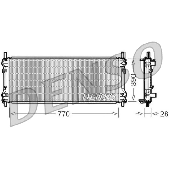 Denso Radiator, engine cooling to suit Ford