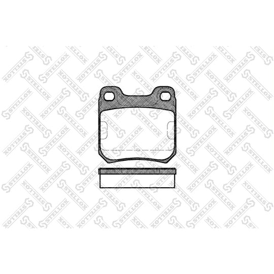 Stellox Brake Pad Set, disc brake to suit Honda, Chevrolet, Volvo