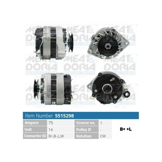Meat & Doria Alternator to suit Renault