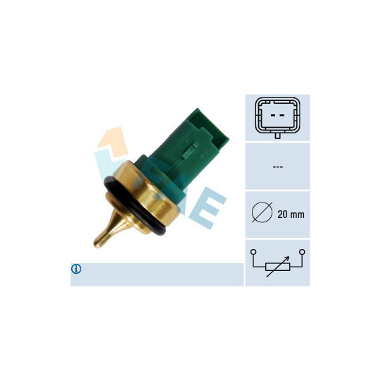 Fae 33707 Sensor, coolant temperature to suit Peugeot, Citroën