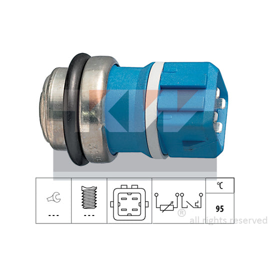 Kw 530 535 Sensor, coolant temperature to suit Ford, Audi, VW