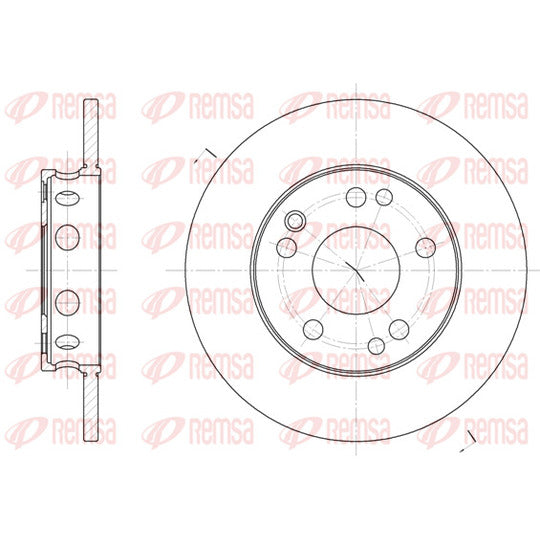 Remsa Brake Disc to suit VW, Mercedes-Benz