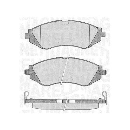 Magneti Marelli Brake Pad Set, disc brake to suit Chevrolet, Suzuki, Daewoo