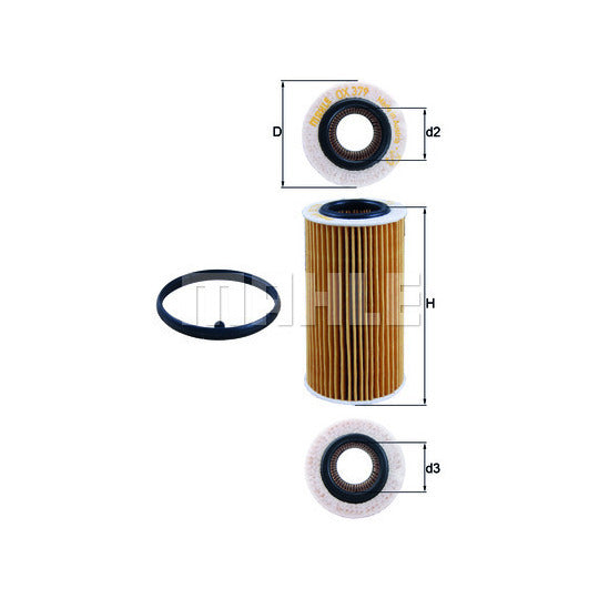 Knecht Oil filter to suit Audi, VW, Jcb