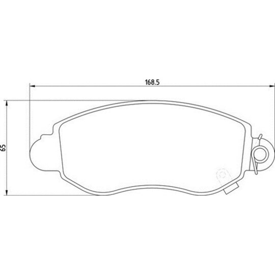 Magneti Marelli Brake Pad Set, disc brake to suit Ford, Fiat