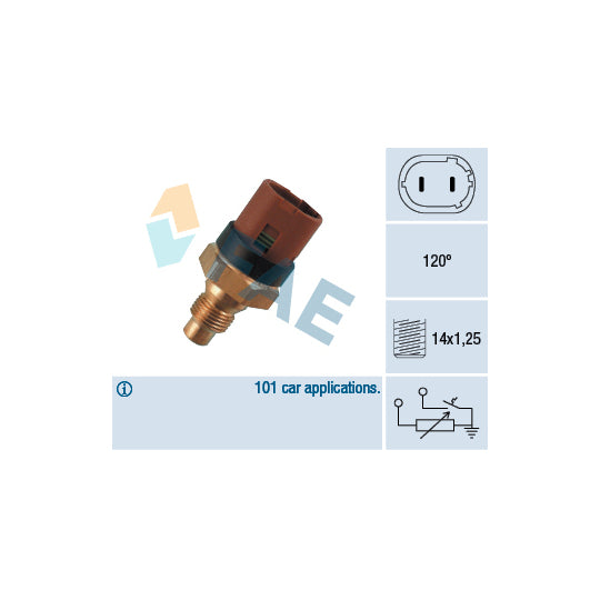 Fae 34100 Sensor, coolant temperature to suit Renault