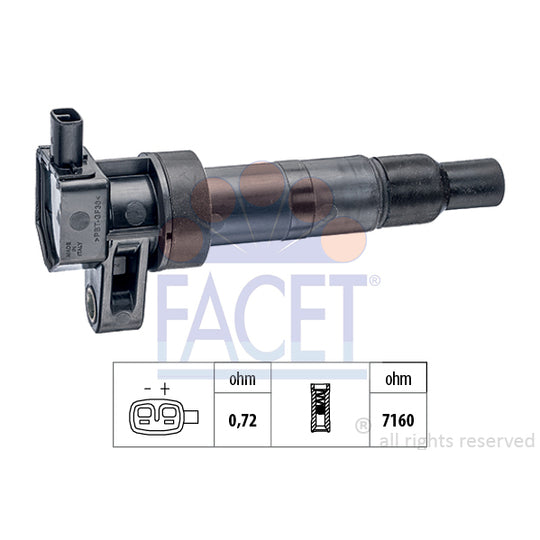 Facet Ignition coil to suit Hyundai, Kia, Hitachi