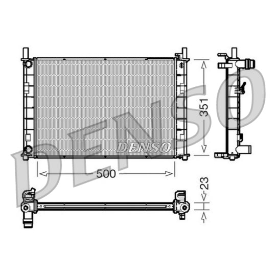 Denso Radiator, engine cooling to suit Ford, Mazda