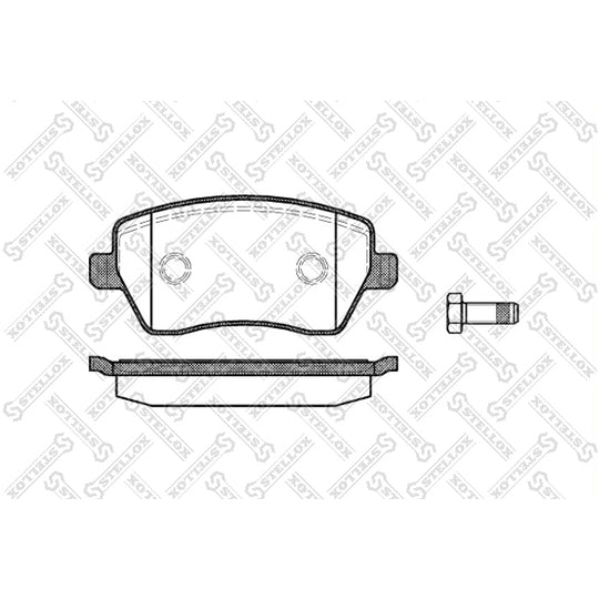 Stellox Brake Pad Set, disc brake to suit Toyota, Mercedes-Benz, Honda