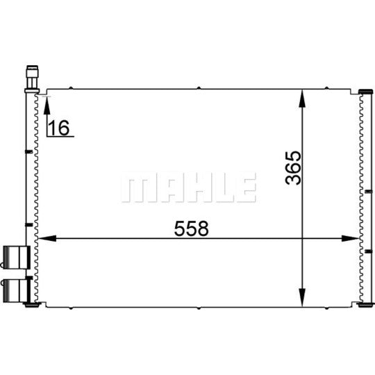 Mahle Condenser, air conditioning to suit Ford, Mazda