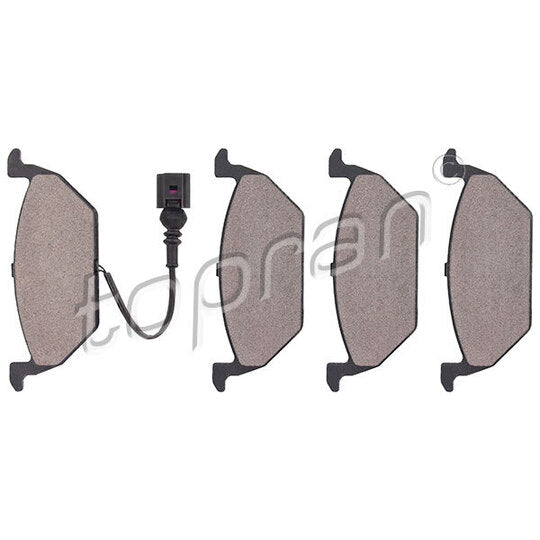 Topran Brake Pad Set, disc brake to suit Audi, VW, Seat