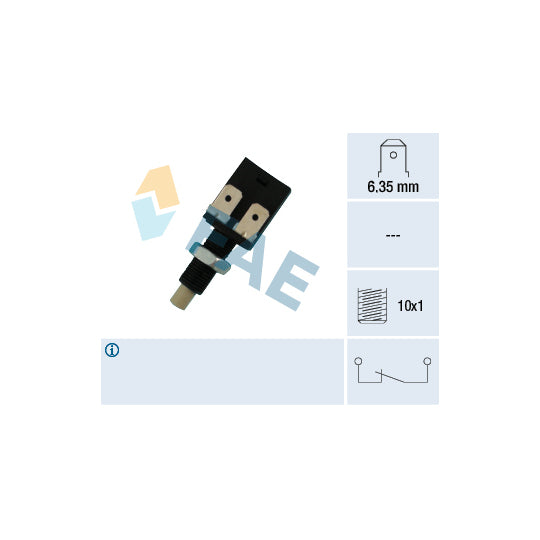 Fae 24081 Brake Light Switch to suit Citroën, Renault, Citroën/Peugeot