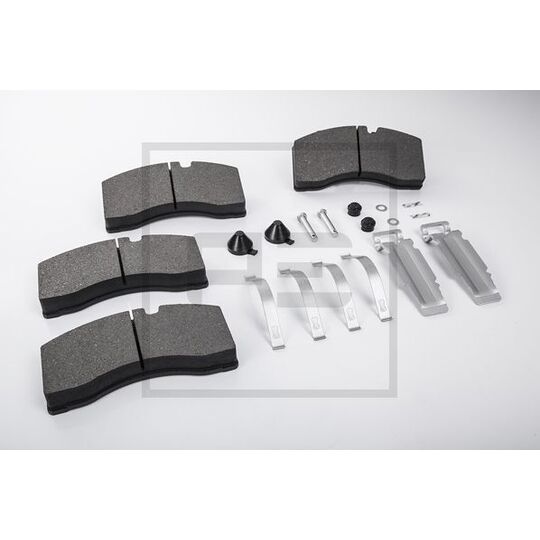 Pe Automotive Brake Pad Set, disc brake to suit Mercedes-Benz, Volvo
