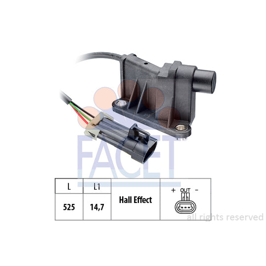 Facet Sensor, camshaft position to suit Hitachi, Opel, Vauxhall