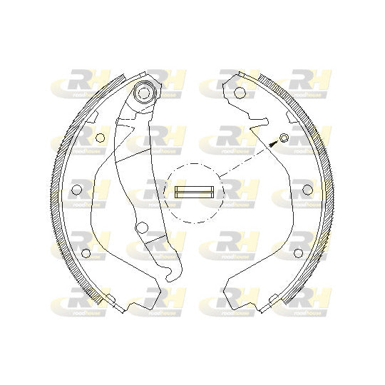Roadhouse Brake Shoe Set to suit Opel, Vauxhall