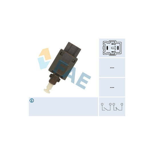 Fae 24852 Brake Light Switch to suit Ford, Mazda, Rover