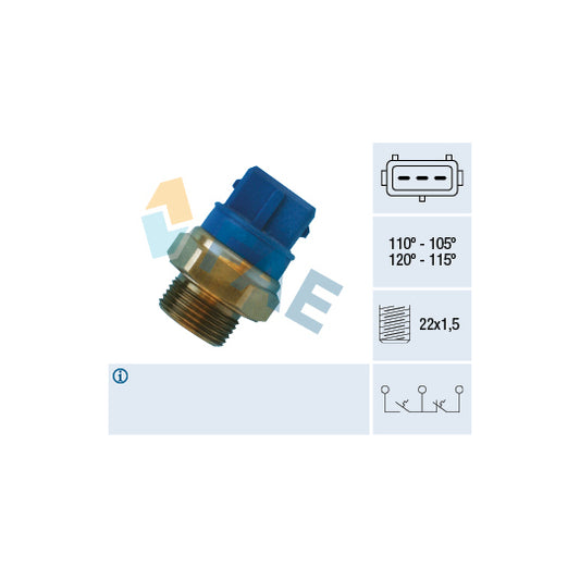Beru By Driv Temperature Switch, radiator fan to suit Opel