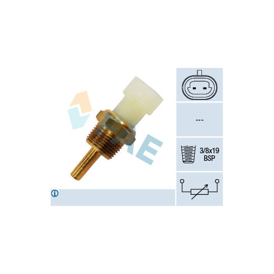 Fae 33345 Sensor, coolant temperature to suit Chevrolet, Opel