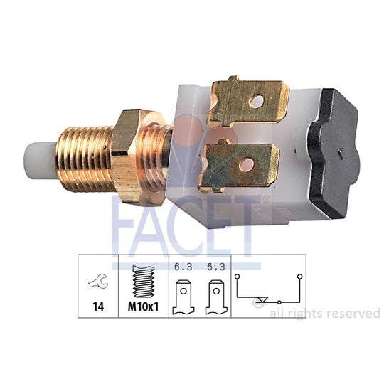 Facet 7.1007 Brake Light Switch to suit Peugeot, Citroën
