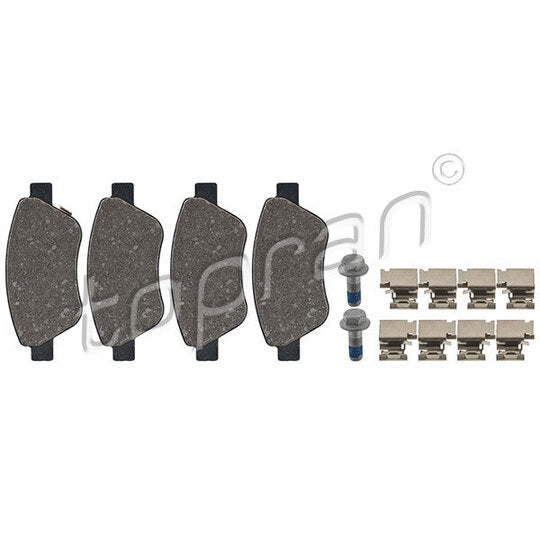 Topran Brake Pad Set, disc brake to suit Opel, Vauxhall