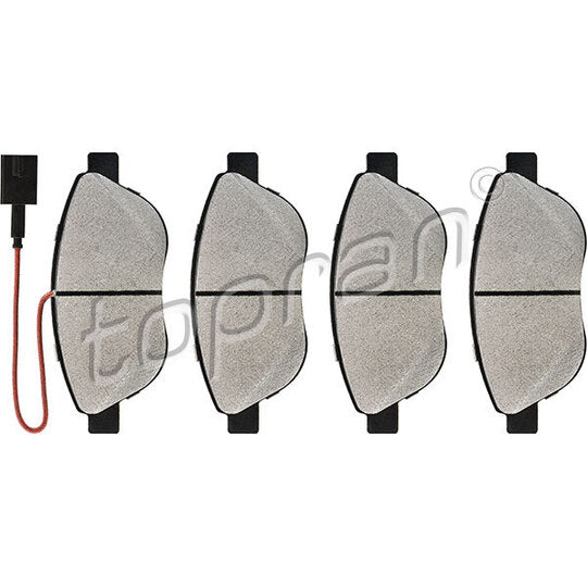 Topran Brake Pad Set, disc brake to suit Opel, Vauxhall
