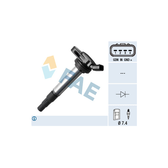 Fae Ignition coil to suit Toyota, Hitachi