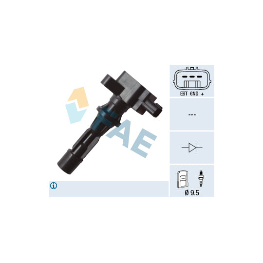 Fae Ignition coil to suit Mazda, Hitachi