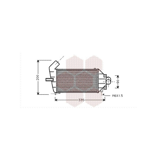 Van Wezel Intercooler, charger to suit Opel