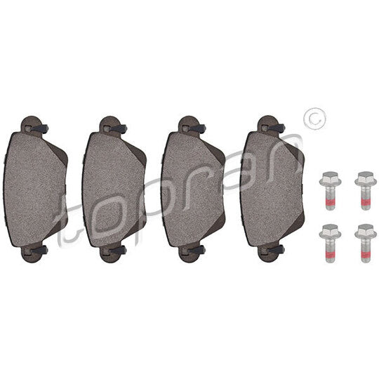 Topran Brake Pad Set, disc brake to suit Ford