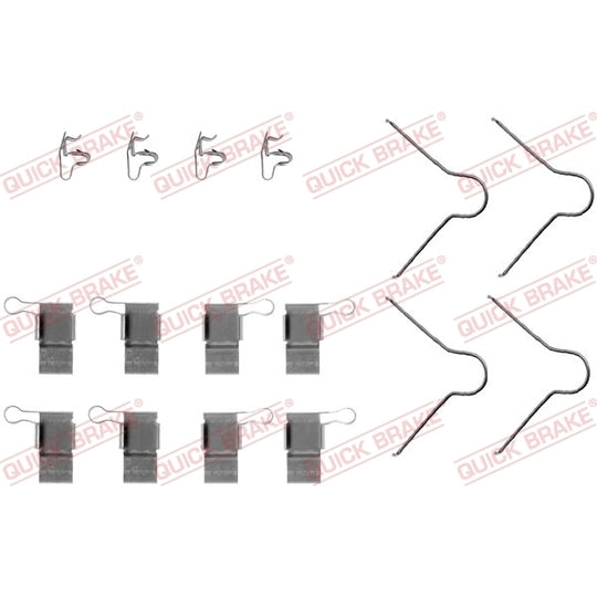 Quick Brake Brake pad fitting set