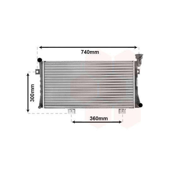 Van Wezel Radiator, engine cooling to suit Lada