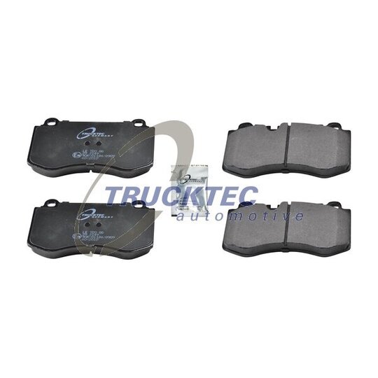 Trucktec Automotive Brake Pad Set, disc brake to suit Mercedes-Benz
