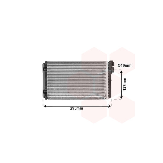 Van Wezel 37006116 Heat Exchanger, interior heating to suit Opel