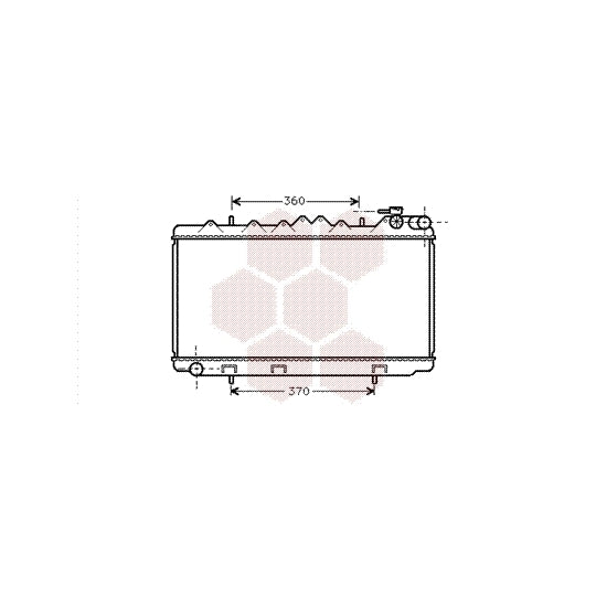 Van Wezel Radiator, engine cooling to suit Nissan