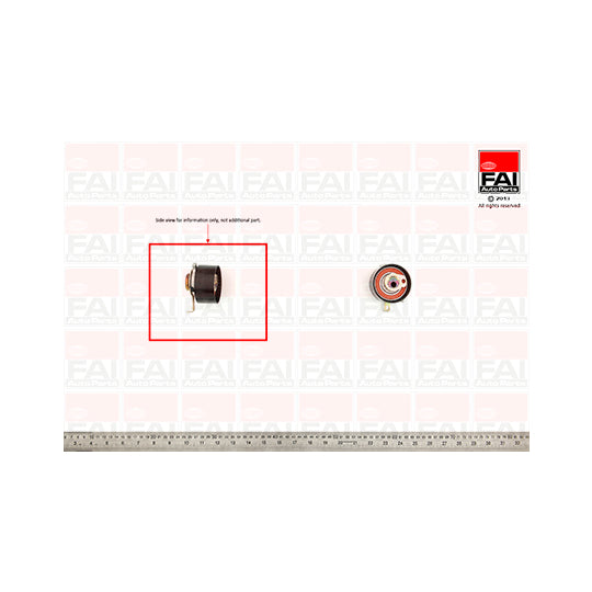 Fai Autoparts Tensioner Pulley, timing belt to suit Ford