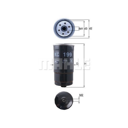 Knecht Fuel filter to suit Hyundai, Kia