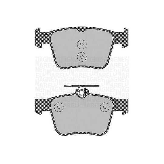 Magneti Marelli Brake Pad Set, disc brake to suit Audi, VW, Skoda