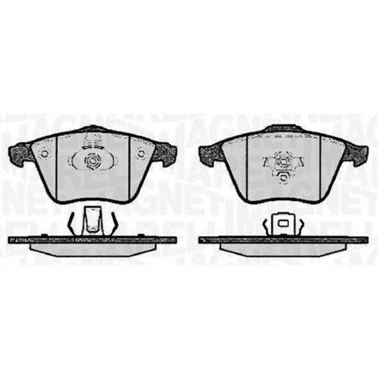 Magneti Marelli Brake Pad Set, disc brake to suit Ford, Mazda, Chevrolet