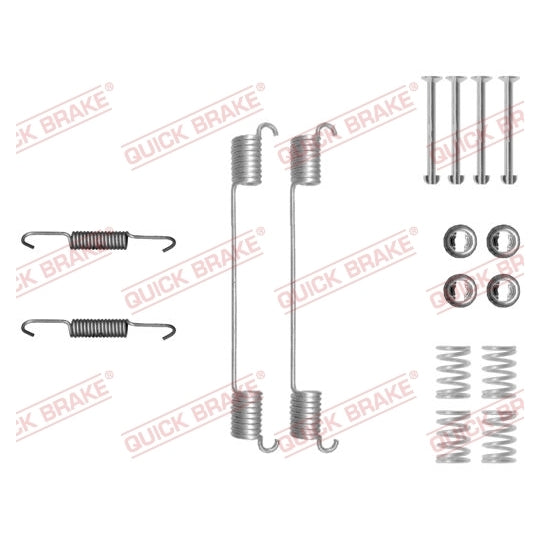 Quick Brake Accessory Kit, brake shoes
