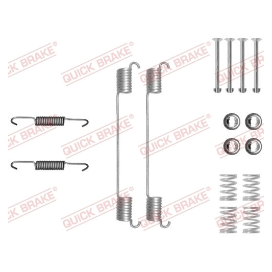 Quick Brake Accessory Kit, brake shoes
