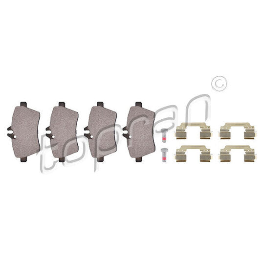 Topran Brake Pad Set, disc brake to suit Mercedes-Benz